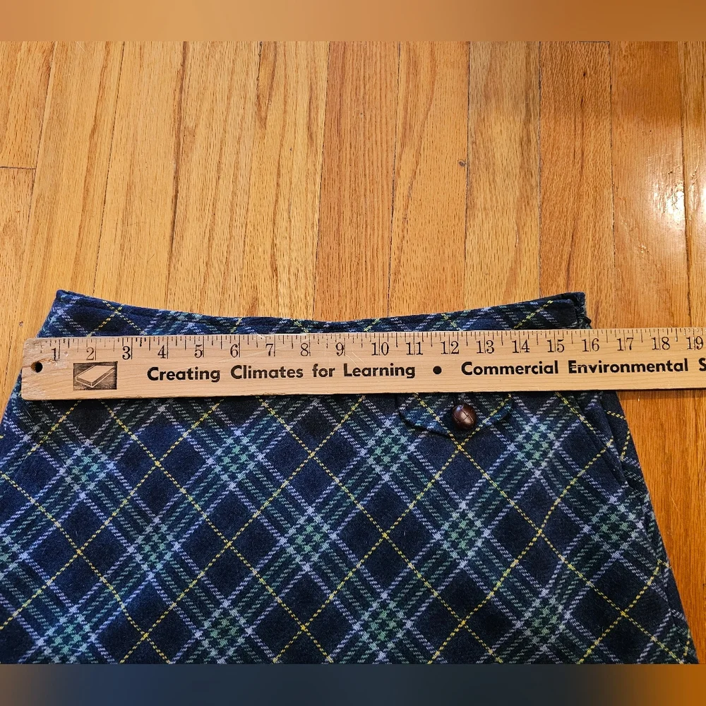Ll Bean Plaid Wool Skirt - Picture 7 of 8